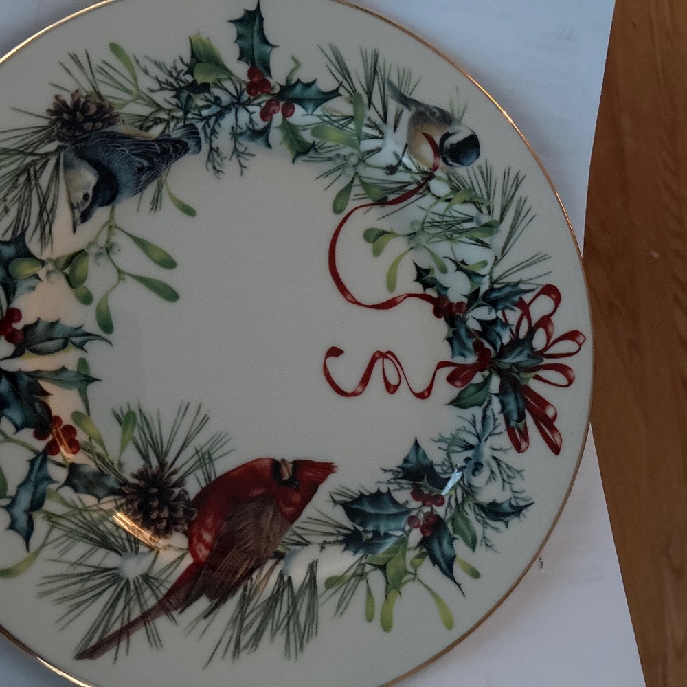 Lenox Winter Greetings salad plate